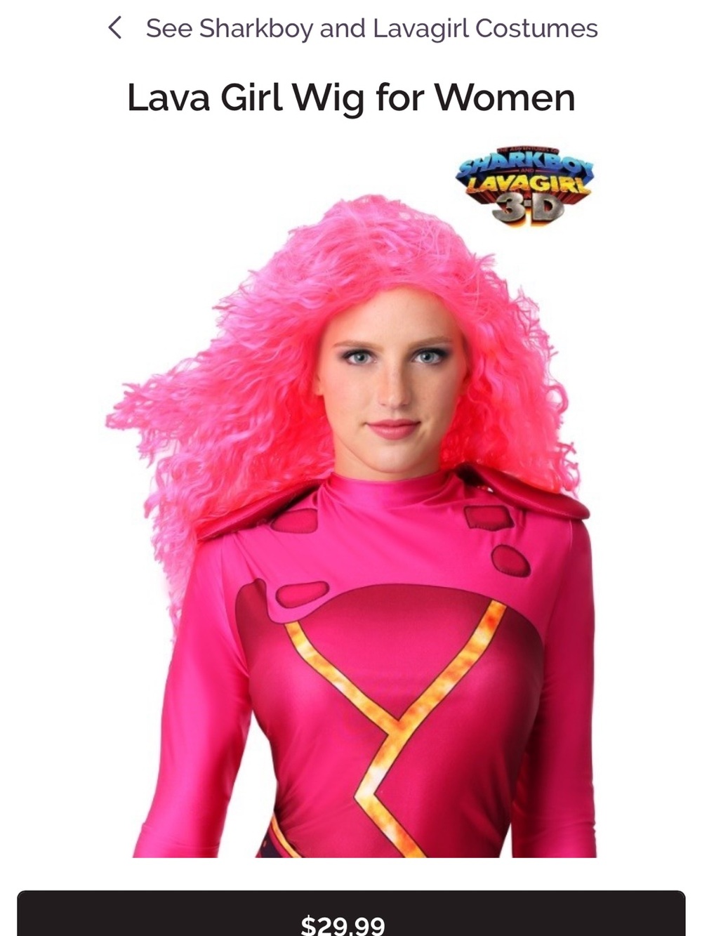 Lava girl women’s Halloween costume size small